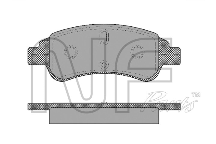 NF PARTS Комплект тормозных колодок, дисковый тормоз NF0011521